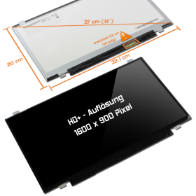 LED Display 14,0" 1600x900 passend für AUO...