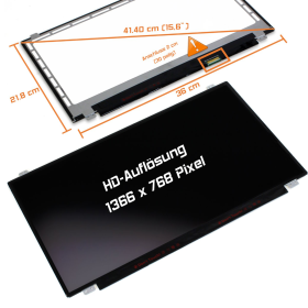 LED Display 15,6" 1366x768 passend für Packard...