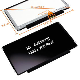 LED Display 11,6 1366x768 passend für Lenovo IdeaPad S206