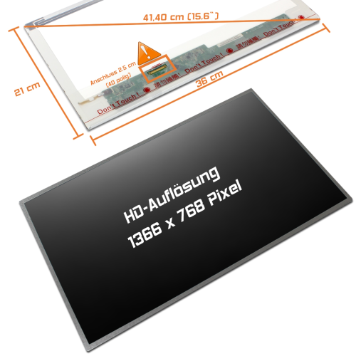 LED Display 15,6" 1366x768 matt passend für Innolux N156B6-L0A