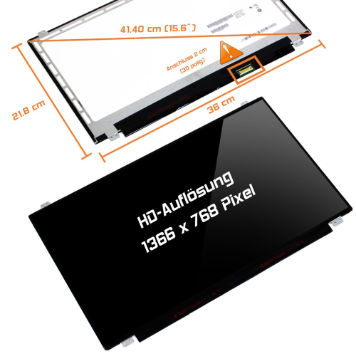 LED Display 15,6" 1366x768 glossy passend für AUO B156XW04