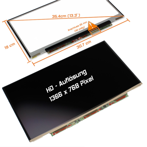 LED Display 13,3" 1366x768 matt passend für LG Display LP133WH2 (TL)(M4)