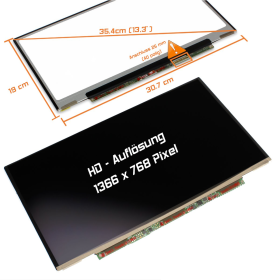 LED Display 13,3" 1366x768 matt passend für LG...