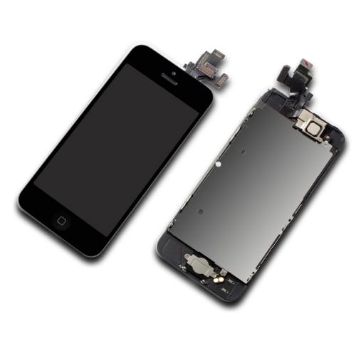 Display inkl. Touchscreen + LCD Halter passend für iPhone 5 schwarz/black