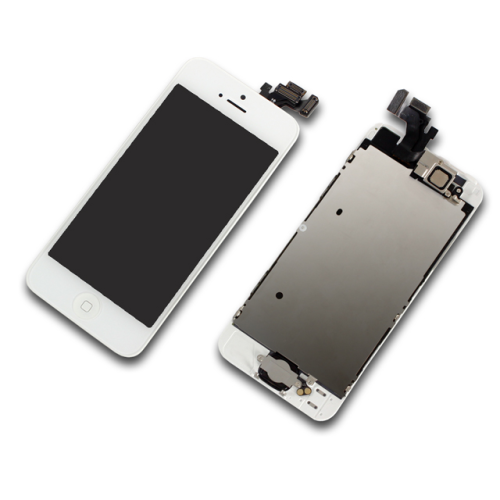 Display inkl. Touchscreen + LCD Halter passend für iPhone 5 weiß/white