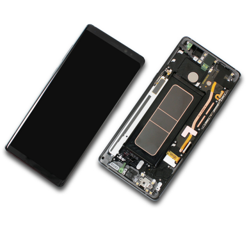 Display Modul mit Rahmen und Toucheinheit mitternacht black/schwarz GH97-21065A für Samsung Galaxy Note 8 SM-N950F