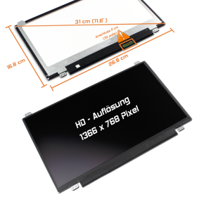 LED Display 11,6" 1366x768 passend für Innolux...