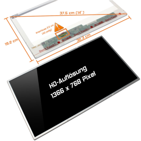 LED Display 14,0 1366x768 passend für Innolux N140B6-L01...