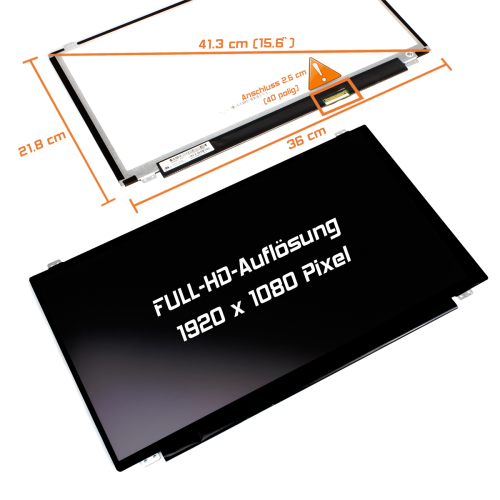 LED Display 15,6" 1920x1080 matt passend für Innolux N156HGE-LB1 Rev.C2