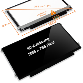 LED Display 11,6" 1366x768 passend für IVO...