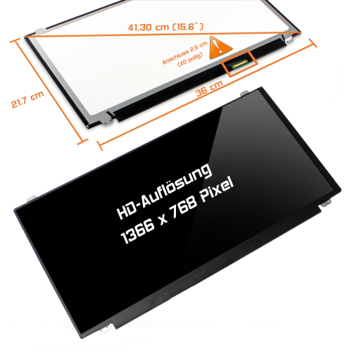 LED Display 15,6" 1366x768 glossy passend für Dell Inspiron I15RM