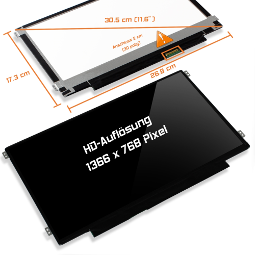 LED Display 11,6" 1366x768 passend für HP Pavilion 11-K026TU