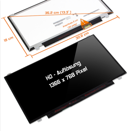 LED Display 13,3" 1366x768 passend für HP Pavilion 13-U004NC