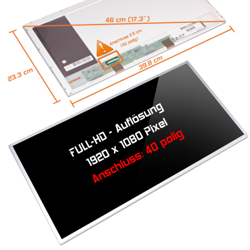 LED Display 17,3" 1920x1080 passend für HP Pavilion DV7-6153EA