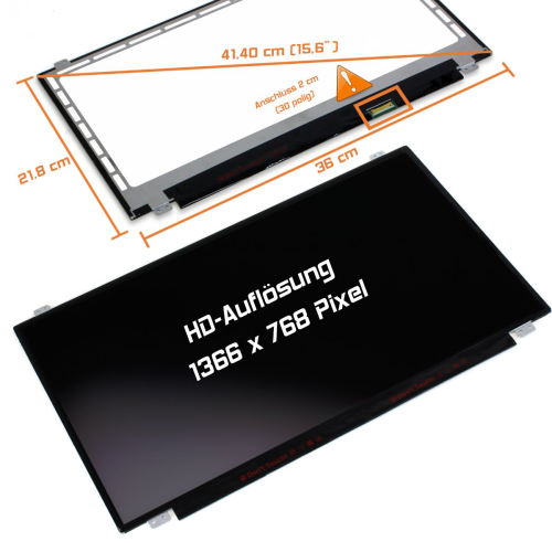 LED Display 15,6" 1366x768 passend für HP Pavilion 15-AU006NT