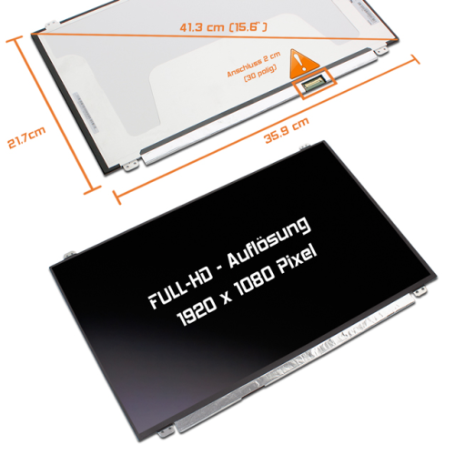 LED Display 15,6" 1920x1080 matt passend für AUO B156HAN04.5