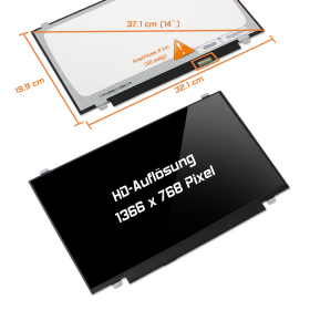 LED Display 14,0" 1366x768 passend für Dell 0KYF84