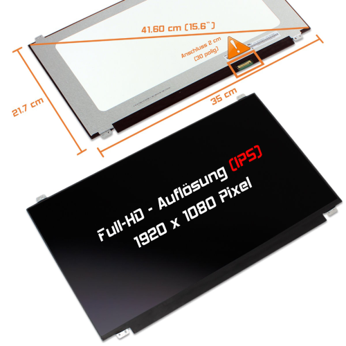 LED Display 15,6" 1920x1080 passend für Lenovo FRU 01HY451