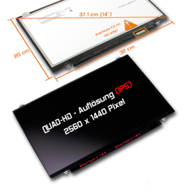 LED Display 14,0" 2560x1440 passend für Lenovo...