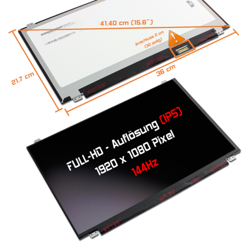 LED Display 15,6" 1920x1080 144Hz 100%sRGB passend für BOE NV156FHM-N4B