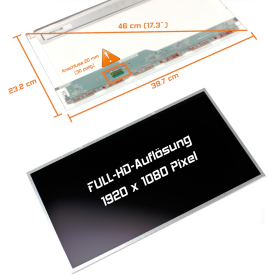 LED Display 17,3" 1920x1080 passend für Toshiba...