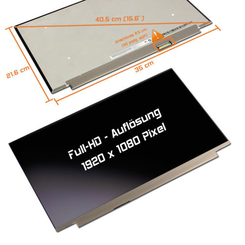 LED Display 15,6" 1920x1080 passend für HP Omen 15-DC0001TX
