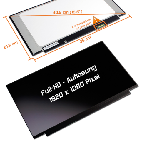 LED Display 15,6" 1920x1080 passend für Lenovo FRU 5D10R00685