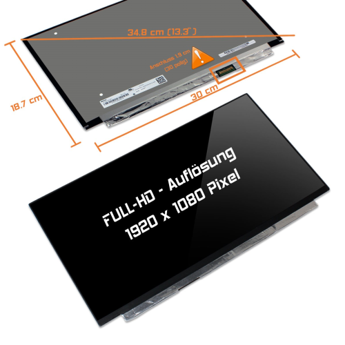 LED Display 13,3" 1920x1080 passend für Sharp LQ133M1JW15B
