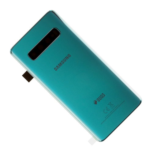 Samsung Galaxy S10+ SM-G975F Akkudeckel Batterie Cover + Kamera Glas Prism Green GH82-18406E