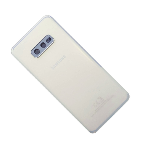 Samsung Galaxy S10e SM-G970F Akkudeckel Batterie Cover Kamera Glas Prism White GH82-18452B