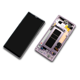 Display Modul mit Rahmen und Toucheinheit lavender lila...