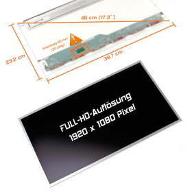 LED Display 17,3" 1920x1080 passend für Asus...