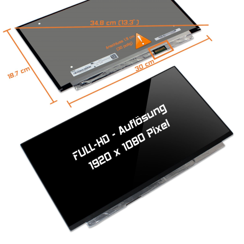 LED Display 13,3" 1920x1080 passend für Lenovo FRU P/N:5D10N98928