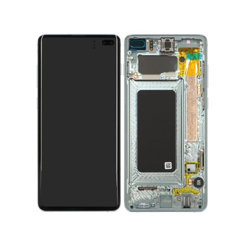 Display Modul mit Rahmen und Toucheinheit prism green/grün GH82-18849E für Samsung Galaxy S10+ SM-G975F