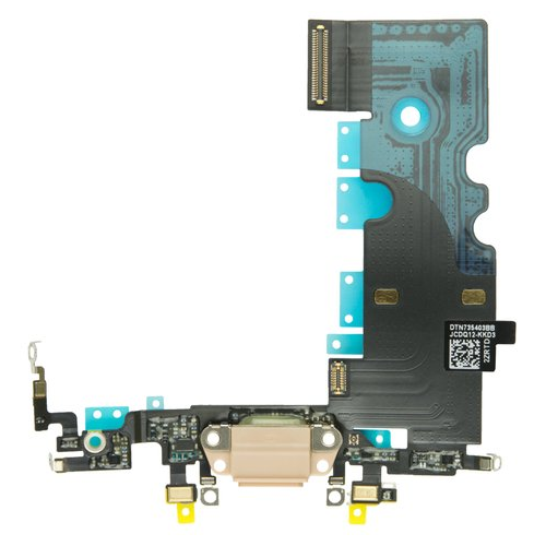 Ladebuchse Dock Connector Anschluss Flex passend für iPhone 8 gold
