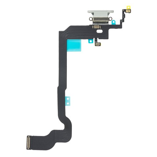 Ladebuchse Dock Connector Anschluss Flexkabel passend für iPhone X silber