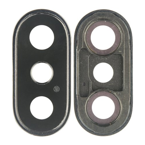 Hauptkamera Linse + Rahmen - Space Grau passend für iPhone X