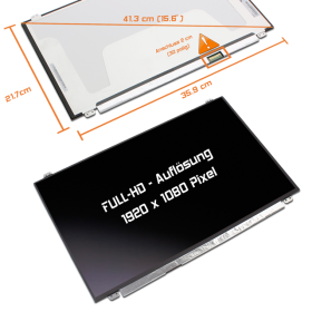 LED Display 15,6" 1920x1080 passend für Eurocom...