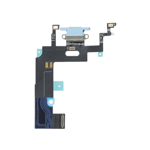 Ladebuchse Dock Connector Anschluss Flexkabel passend für iPhone XR blau