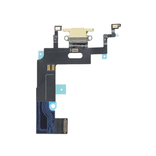 Ladebuchse Dock Connector Anschluss Flexkabel passend für iPhone XR gelb