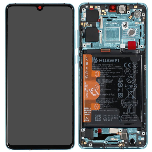 Huawei P30 Display OLED Touchscreen Rahmen Akku
