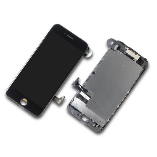 Display inkl. Touchscreen + Kamera und Sensorflex (vormontiert) passend für iPhone 7 schwarz/black