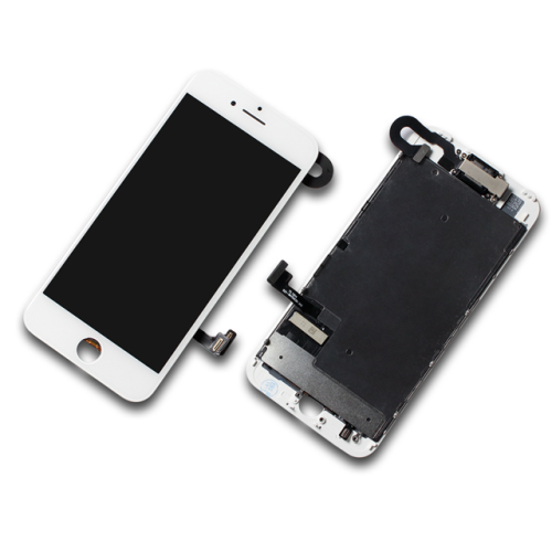Display inkl. Touchscreen + Kamera und Sensorflex (vormontiert) passend für iPhone 7 weiß/white