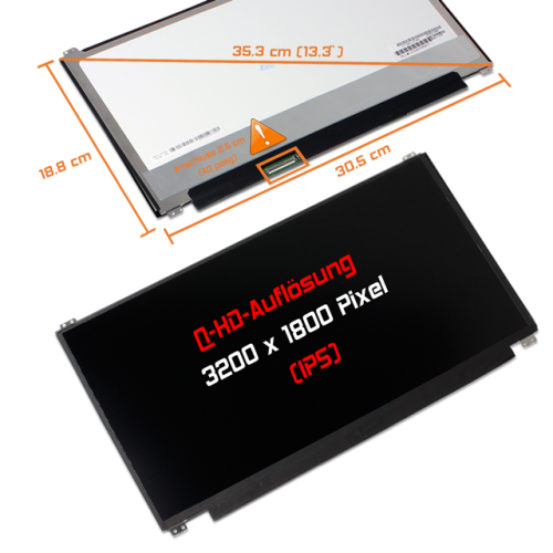 LED Display 13,3" 3200x1800 passend für LG Display LP133QD1 (SP)(B2)