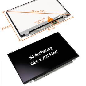 LED Display 14,0" 1366x768 passend für HP...
