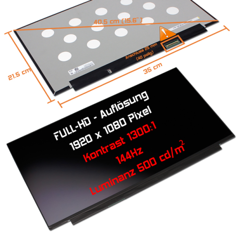 LED Display 15,6" 1920x1080 matt passend für Lenovo Legion Y740