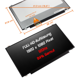 LED Display 17,3" 1920x1080 120Hz 100%sRGB passend...