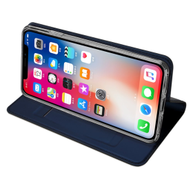 SiGN Flip Cover Schutzhülle magnetisch passend für iPhone XS MAX blau/blue