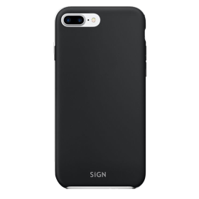 SiGN Liquid Silikon Case Schutzhülle Schutzcover passend für iPhone 7/8 Plus schwarz