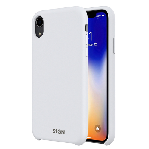 SiGN Liquid Silikon Case Schutzhülle Schutzcover passend für iPhone X/XS weiß